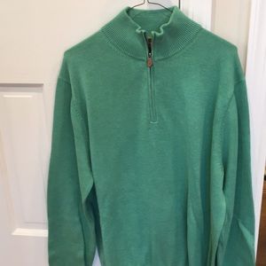 Brooks brothers men’s cotton 1/4 zip sweater